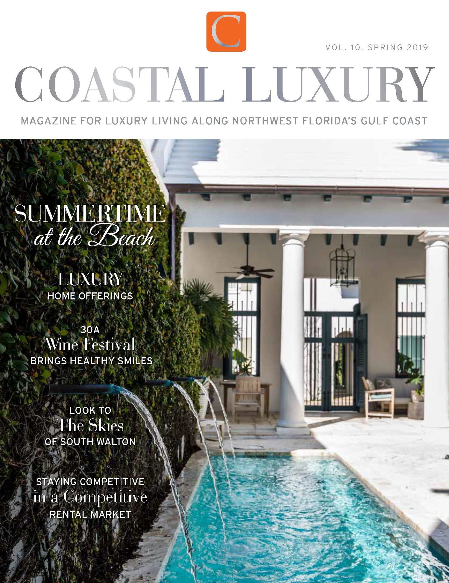 Coastal Luxury Spring 2019 magazine cover