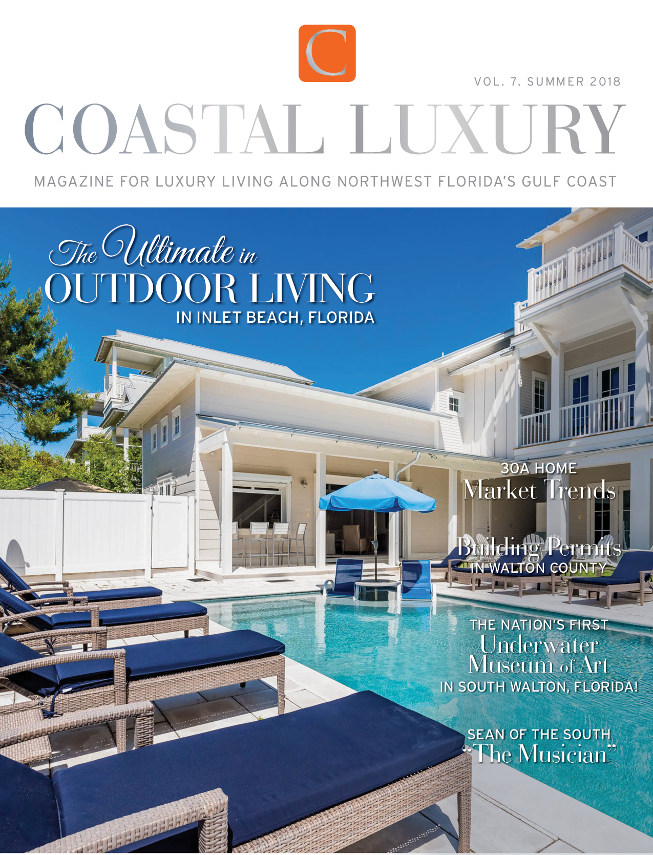 Coastal Luxury Summer 2018 magazine cover