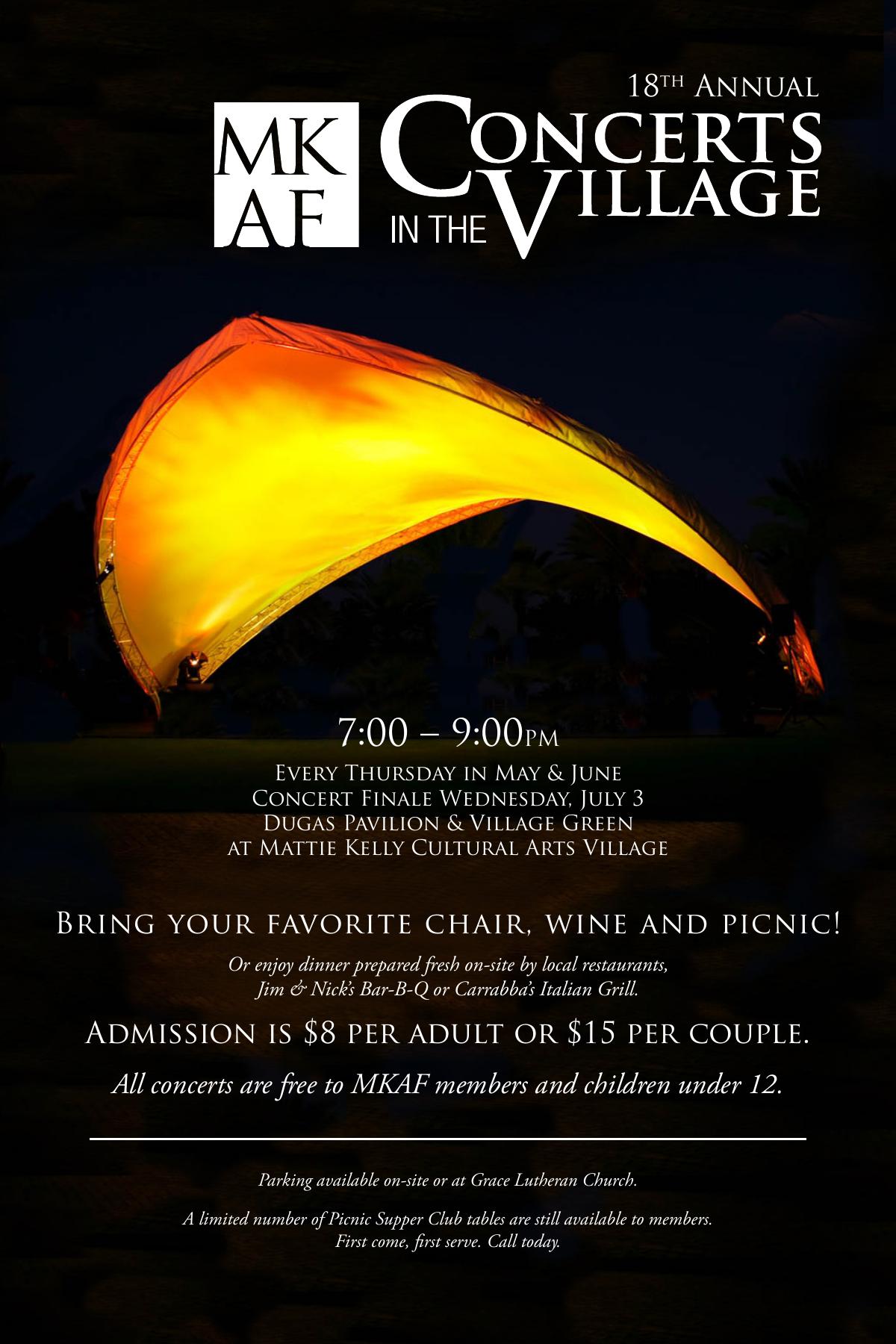 Concerts in the Village — vertical promotion
