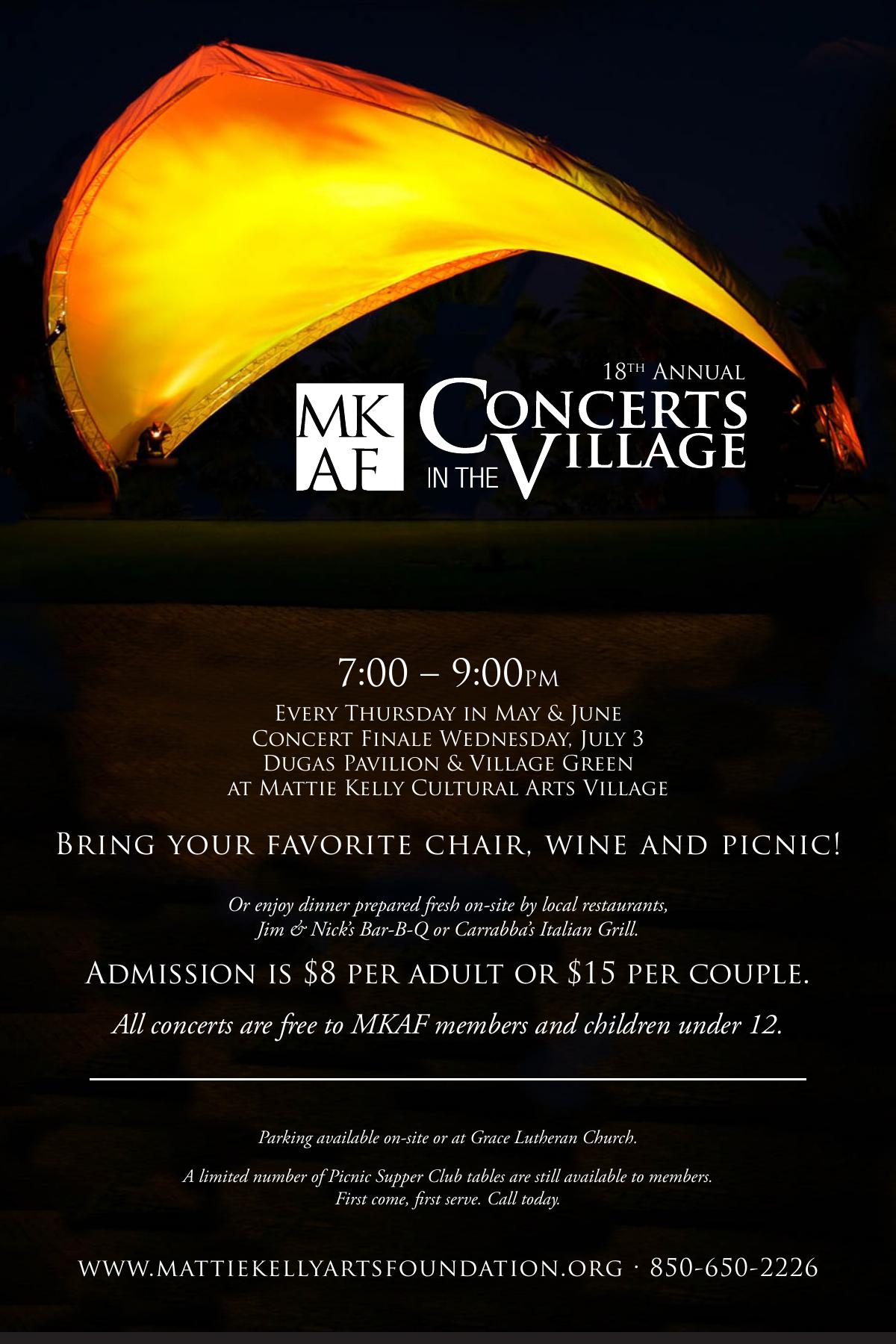 Concerts in the Village — vertical promotion